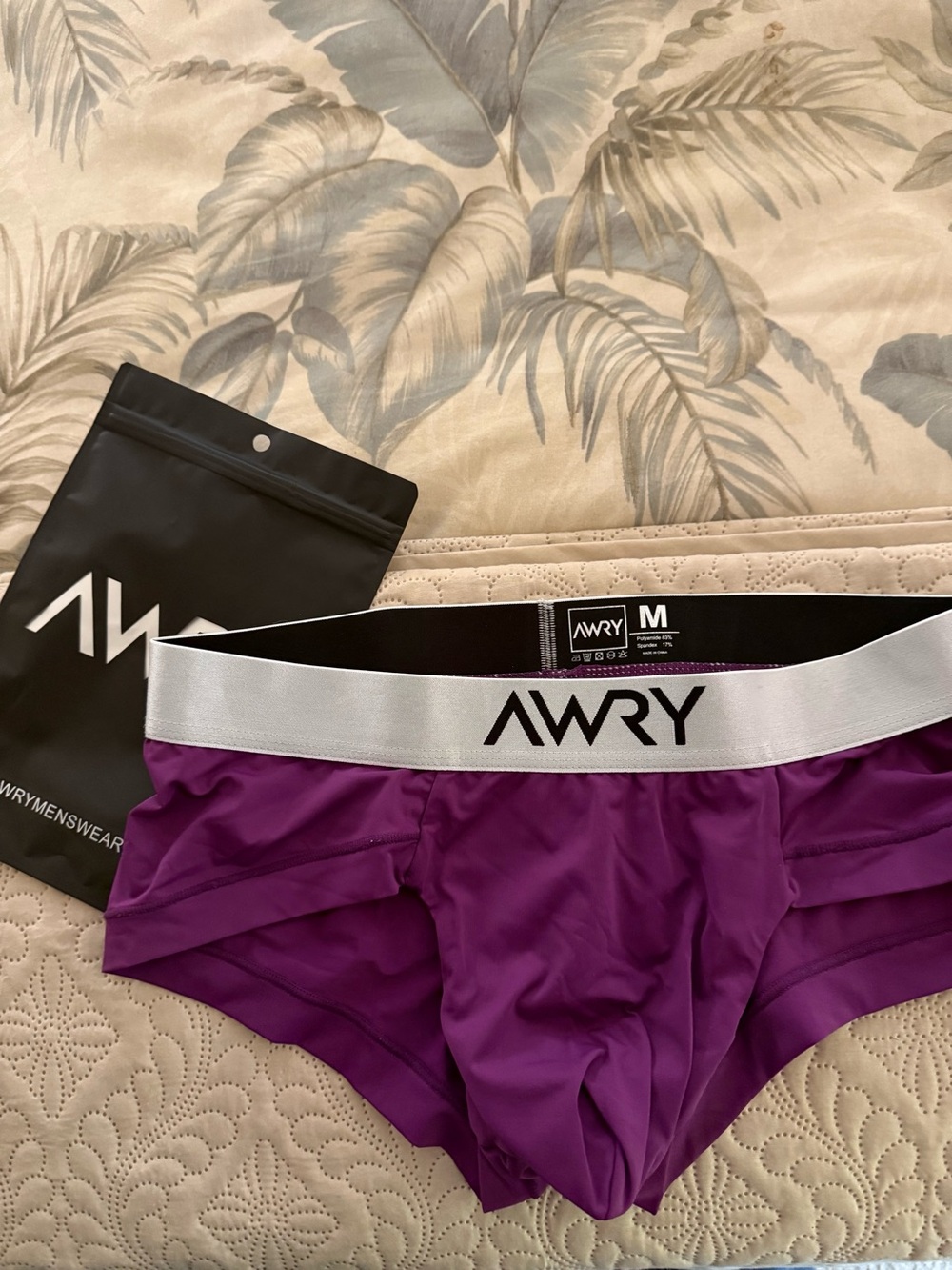 AWRY Men's Stretch Trunk - Purple - Picture 4 of 6